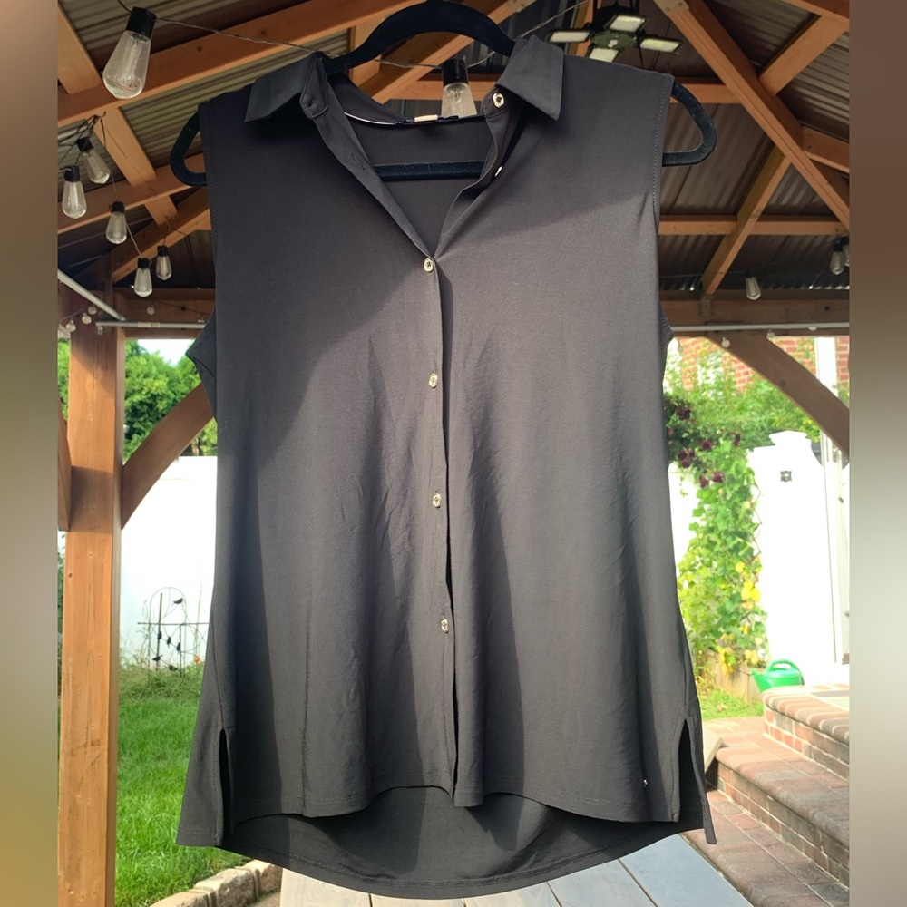 Tommy Hilfiger button down tank top